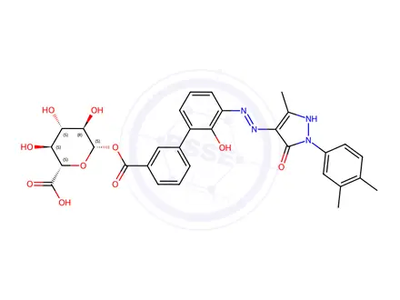 Chemical structure of Eltrombopag-14C