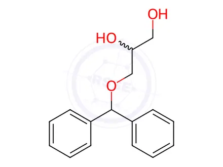Chemical structure of 3-(Diphenylmethoxy)-1,2-propanediol