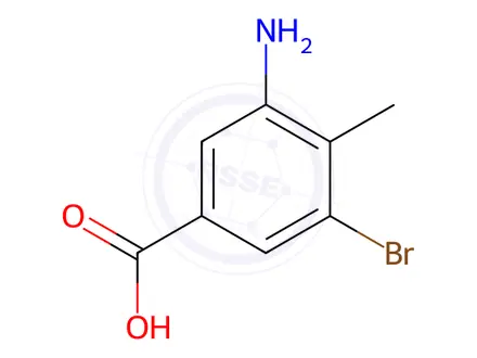 Chemical structure of 3-Amino-5-bromo-4-methylbenzoic acid