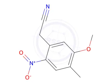 Chemical structure of 2-(5-Methoxy-4-methyl-2-nitrophenyl)acetonitrile