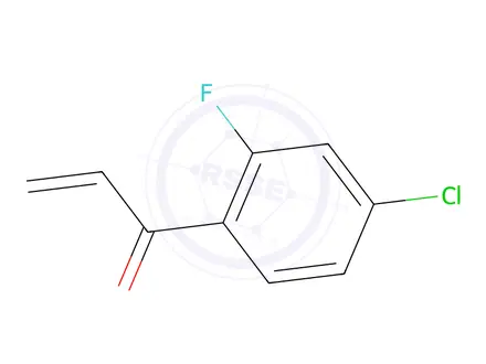 Chemical structure of 1-(4-Chloro-2-fluorophenyl)prop-2-en-1-one