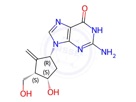 Chemical structure of (1R,3S,4S)-Entecavir