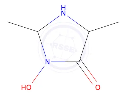 Chemical structure of 4-Imidazolidinone,3-hydroxy-2,5-dimethyl-(9CI)