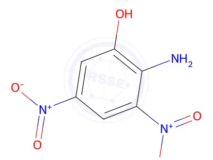 Chemical structure of 2-Amino-3,5-dinitrophenol