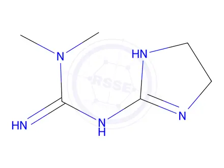 Chemical structure of 3-(4,5-Dihydro-1H-imidazol-2-yl)-1,1-dimethylguanidine