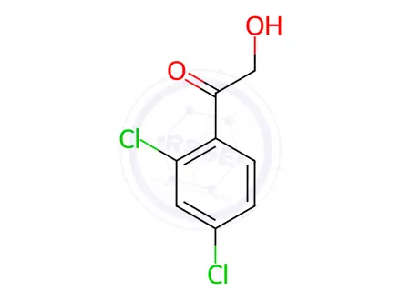 Chemical structure of 1-(2,4-DICHLOROPHENYL)-2-HYDROXYETHANONE