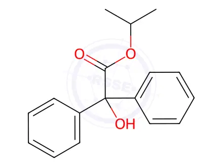 Chemical structure of Isopropyl 2-hydroxy-2,2-diphenylacetate