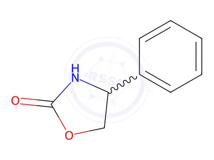 Chemical structure of 4-phenyloxazolidin-2-one