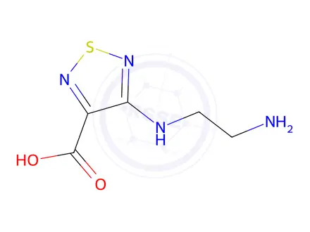 Chemical structure of 1,2,5-Thiadiazole-3-carboxylicacid,4-[(2-aminoethyl)amino]-(9CI)