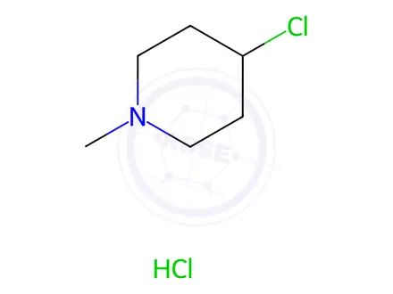 Chemical structure of 4-Chloro-1-methylpiperidine Hydrochloride