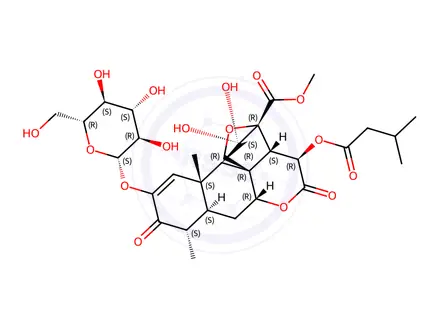 Chemical structure of Yadanzioside A