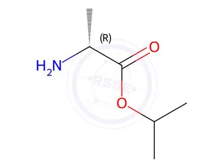 Chemical structure of D-Alanine Isopropyl Ester