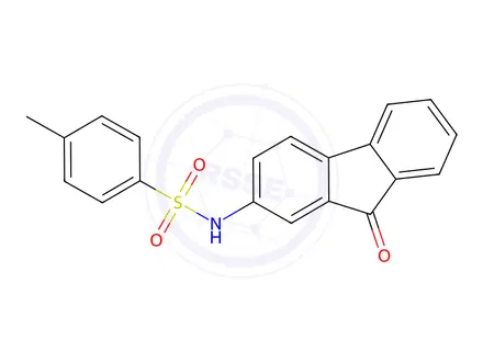 Chemical structure of 4-Methyl-N-(9-oxo-9H-fluoren-2-yl)benzenesulfonamide