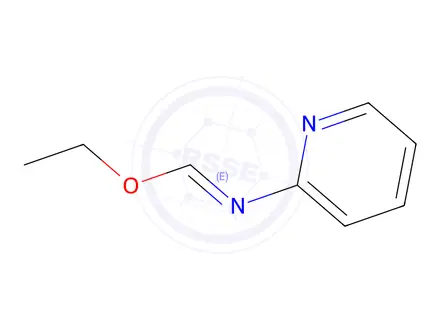 Chemical structure of Ethyl (E)-N-(pyridin-2-yl)formimidate