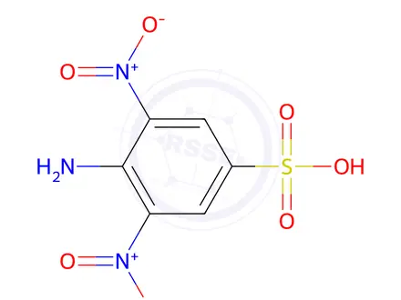 Chemical structure of 4-Amino-3,5-dinitrobenzenesulfonic acid