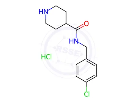 Chemical structure of Piperidine-4-carboxylic Acid 4-Chloro-benzylamide Hydrochloride