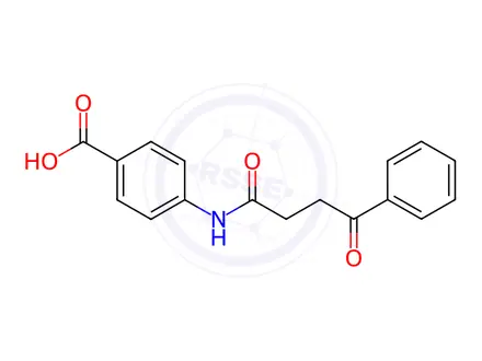 Chemical structure of 4-(4-Oxo-4-phenylbutanamido)benzoic acid