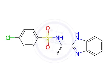 Chemical structure of n-(1-(1h-Benzo[d]imidazol-2-yl)ethyl)-4-chlorobenzenesulfonamide
