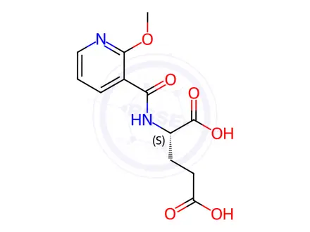 Chemical structure of N-(2-Methoxynicotinoyl)Glutamic Acid