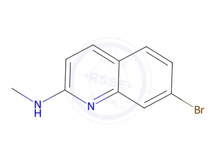 Chemical structure of 7-Bromo-N-methylquinolin-2-amine