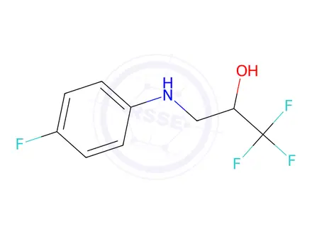 Chemical structure of 1,1,1-trifluoro-3-[(4-fluorophenyl)amino]propan-2-ol