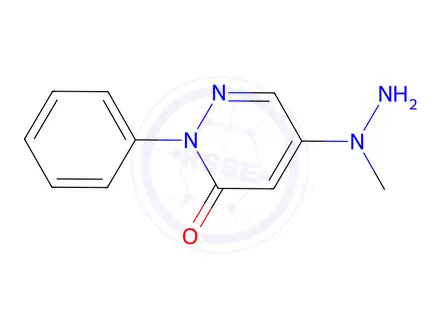 Chemical structure of 5-(1-Methylhydrazinyl)-2-phenylpyridazin-3(2H)-one