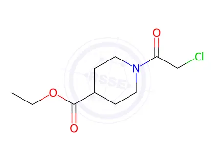Chemical structure of Ethyl 1-(2-chloroacetyl)-4-piperidinecarboxylate