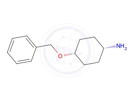 Chemical structure of (1S,4s)-4-(benzyloxy)cyclohexan-1-amine