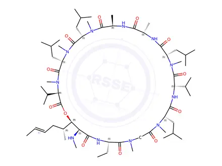 Chemical structure of Iso Cyclosporin H