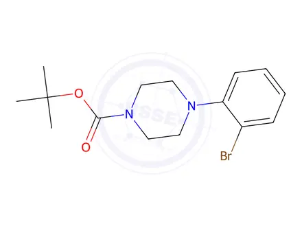 Chemical structure of 4-(2-Bromophenyl)piperazine-1-carboxylic Acid Tert-butyl Ester