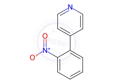 Chemical structure of 4-(2-Nitrophenyl)pyridine