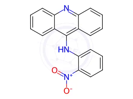Chemical structure of N-(2-Nitrophenyl)acridin-9-amine