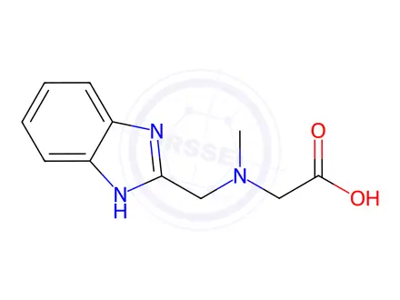 Chemical structure of [(1H-Benzoimidazol-2-ylmethyl)-methyl-amino]-acetic acid dihydrochloride