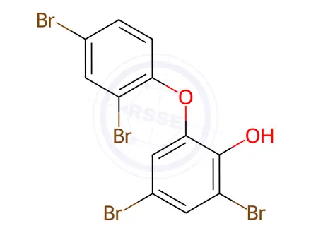 Chemical structure of 2'-Hydroxy-2,3',4,5'-Tetrabromodiphenyl ether