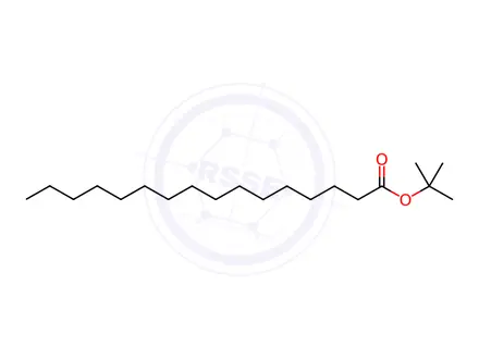 Chemical structure of Hexadecanoic acid, 1,1-diMethylethyl ester