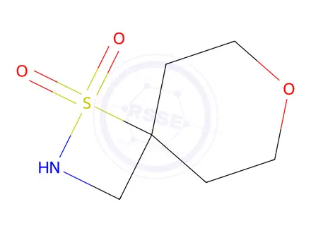 Chemical structure of 7-Oxa-1-thia-2-azaspiro[3.5]nonane 1,1-dioxide
