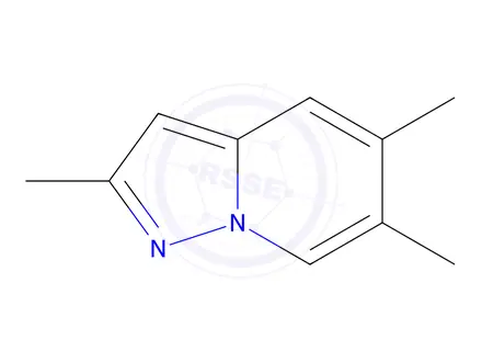 Chemical structure of Pyrazolo[1,5-a]pyridine, 2,5,6-trimethyl-