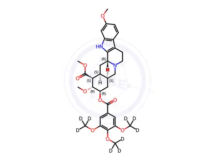 Chemical structure of Reserpine-D9