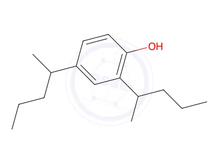 Chemical structure of 2,4-Bis(1-methylbutyl)phenol