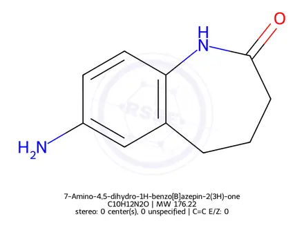 Chemical structure of 7-amino-2,3,4,5-tetrahydro-1H-1-benzazepin-2-one