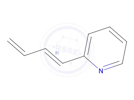 Chemical structure of Pyridine, 2-(1,3-butadienyl)-, (E)-(9CI)