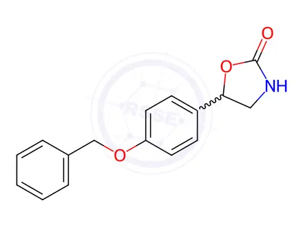 Chemical structure of 5-(4’-Benzyloxyphenyl)-2-oxazolidone