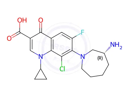Chemical structure of Besifloxacin