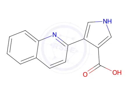 Chemical structure of 4-(Quinolin-2-yl)-1H-pyrrole-3-carboxylic acid