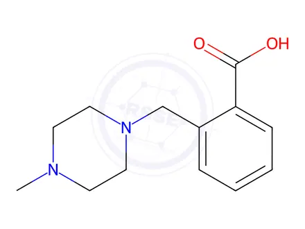 Chemical structure of 2-(4-Methylpiperazin-1-ylmethyl)benzoic Acid