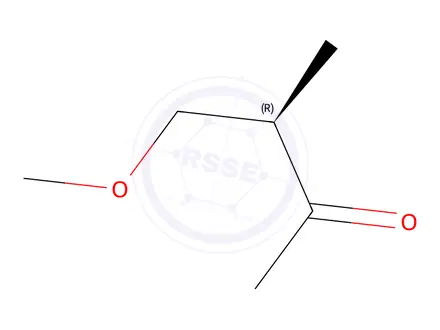Chemical structure of 2-Butanone, 4-methoxy-3-methyl-, (R)-(9CI)