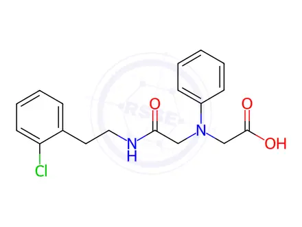 Chemical structure of [(2-{[2-(2-Chlorophenyl)ethyl]amino}-2-oxoethyl)-(phenyl)amino]acetic acid