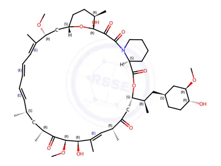 Chemical structure of Rapamycin (Sirolimus, Everolimus EP Impurity A)