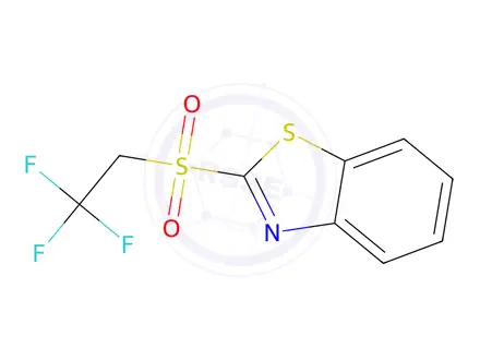 Chemical structure of 2-((2,2,2-Trifluoroethyl)sulfonyl)benzo[d]thiazole