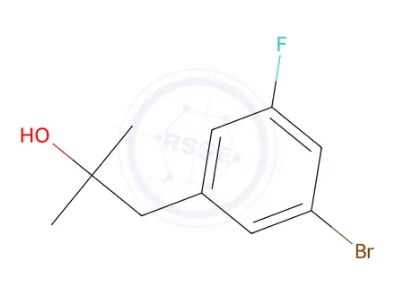Chemical structure of 1-(3-Bromo-5-fluorophenyl)-2-methylpropan-2-ol